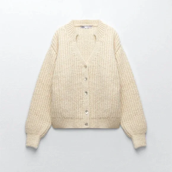 *SOLD*Zara knit jacket - Picture 6 of 9